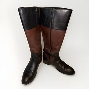 Lauren Ralph Lauren Boot "Maryann" 8.5 B Riding/Equestrian Blk/BrownLeather